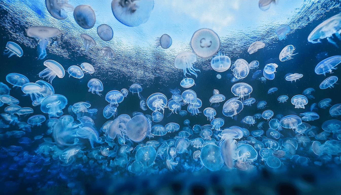 school of jellyfish